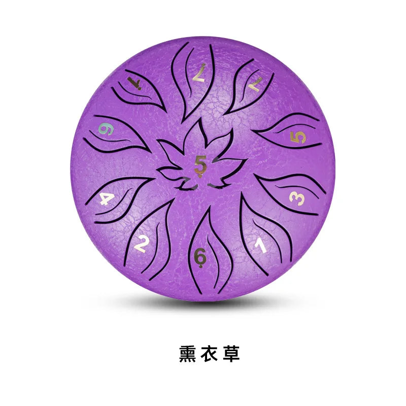 6 Inch 11 Tone Tongue Drum Handpan Gold