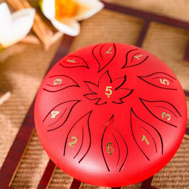 6 Inch 11 Tone Tongue Drum Handpan Gold