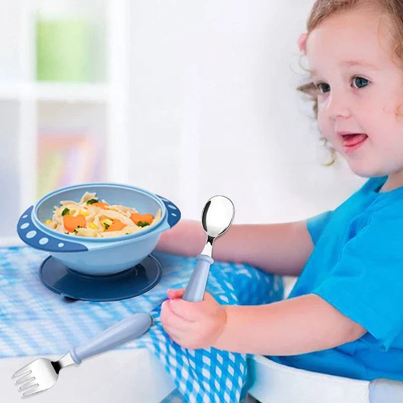6 Pieces Kids Toddler Utensils Stainless Steel Fork
