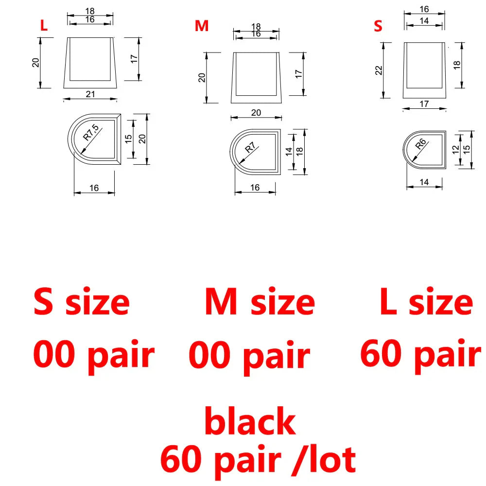 60 Pairs Lot Heel Protectors High Heeler