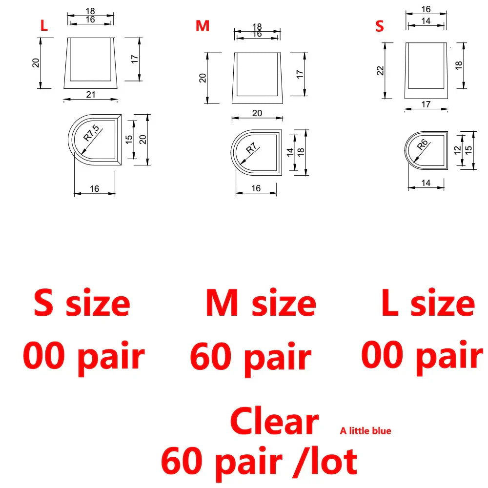 60 Pairs Lot Heel Protectors High Heeler