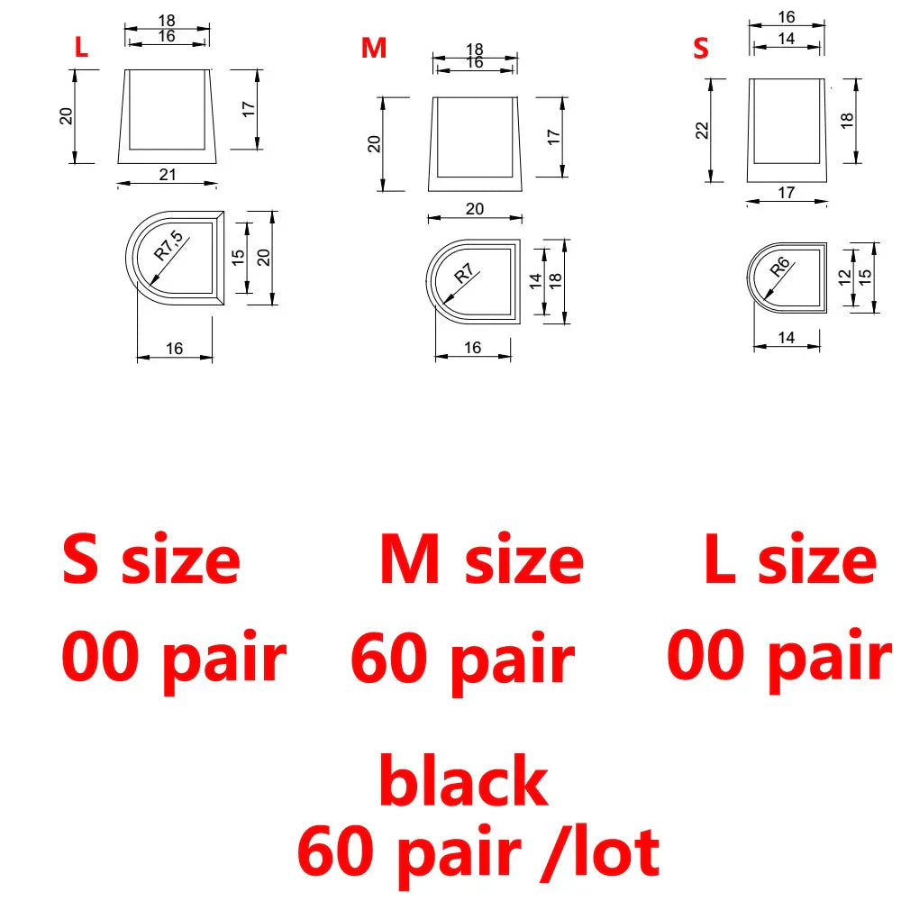 60 Pairs Lot Heel Protectors High Heeler