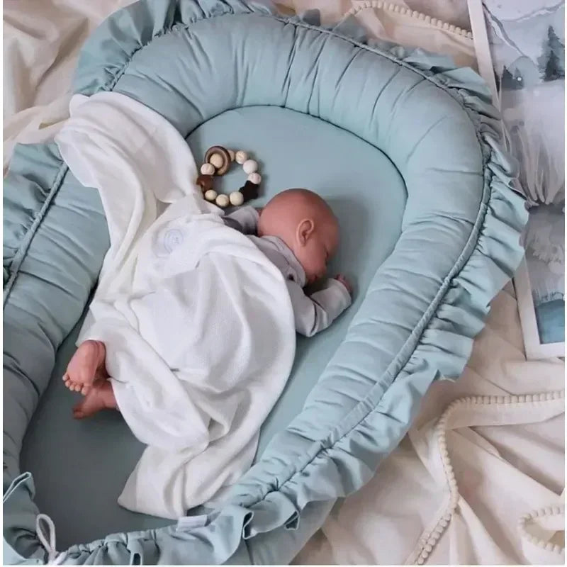 60x95cm Baby Newborn Portable Crib Lounger Cotton Nest
