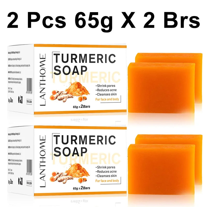 65g X2 Turmeric Soaps Natural Handmade Soap Clean
