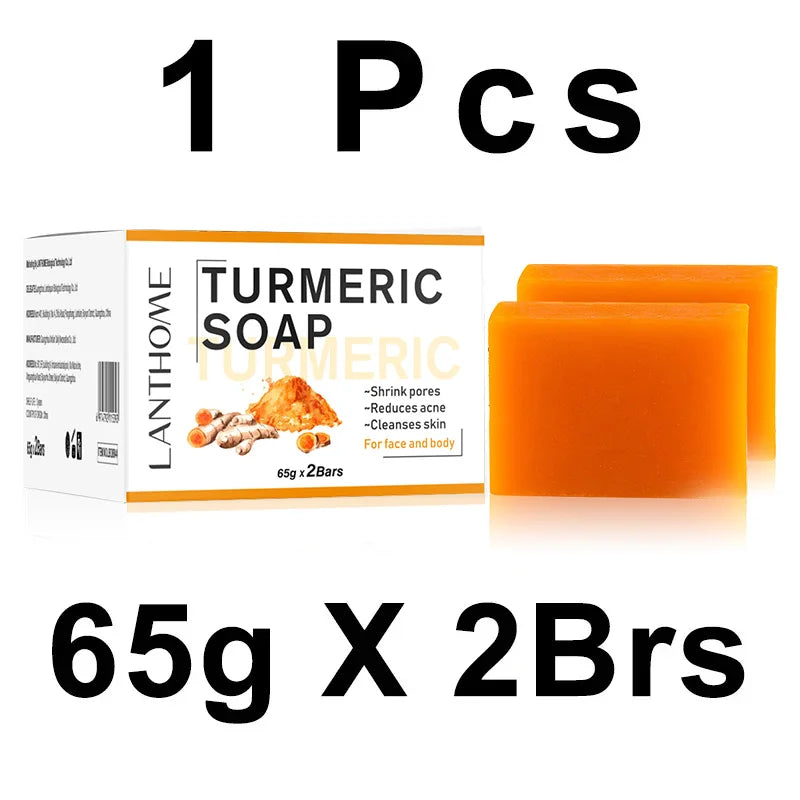 65g X2 Turmeric Soaps Natural Handmade Soap Clean