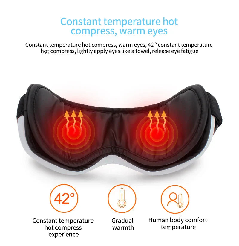 6D Smart Eye Massager Vibration Hot Airbag Compress