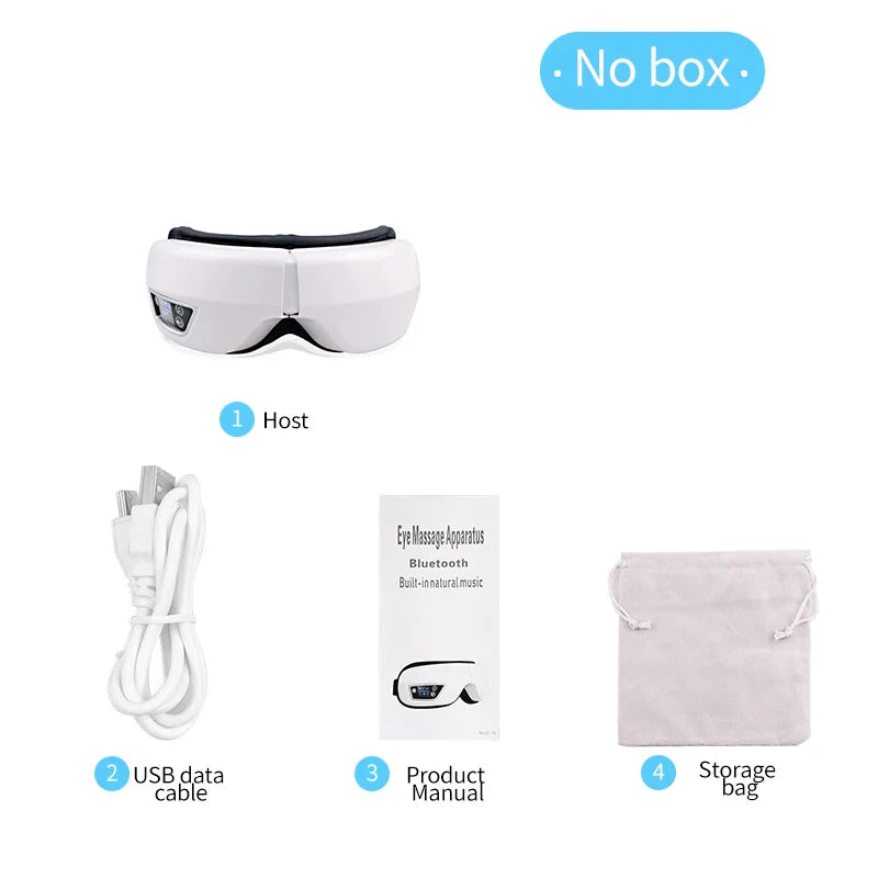 6D Smart Eye Massager Vibration Hot Airbag Compress
