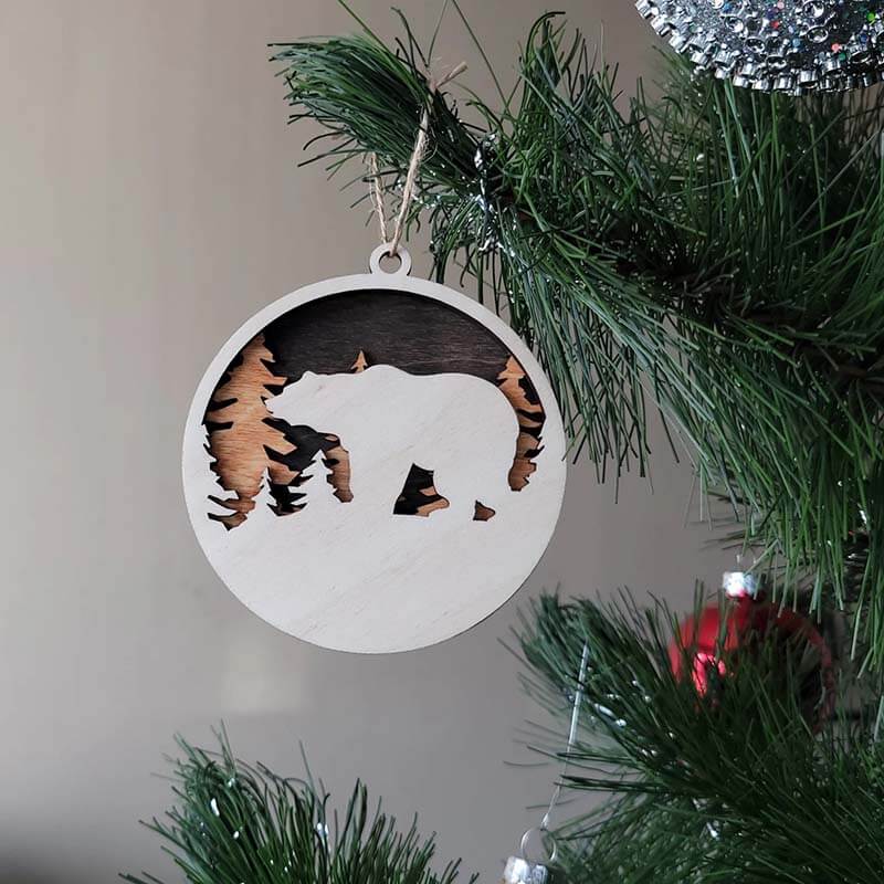 Wooden Handcraft Ornaments Christmas Tree Pendants