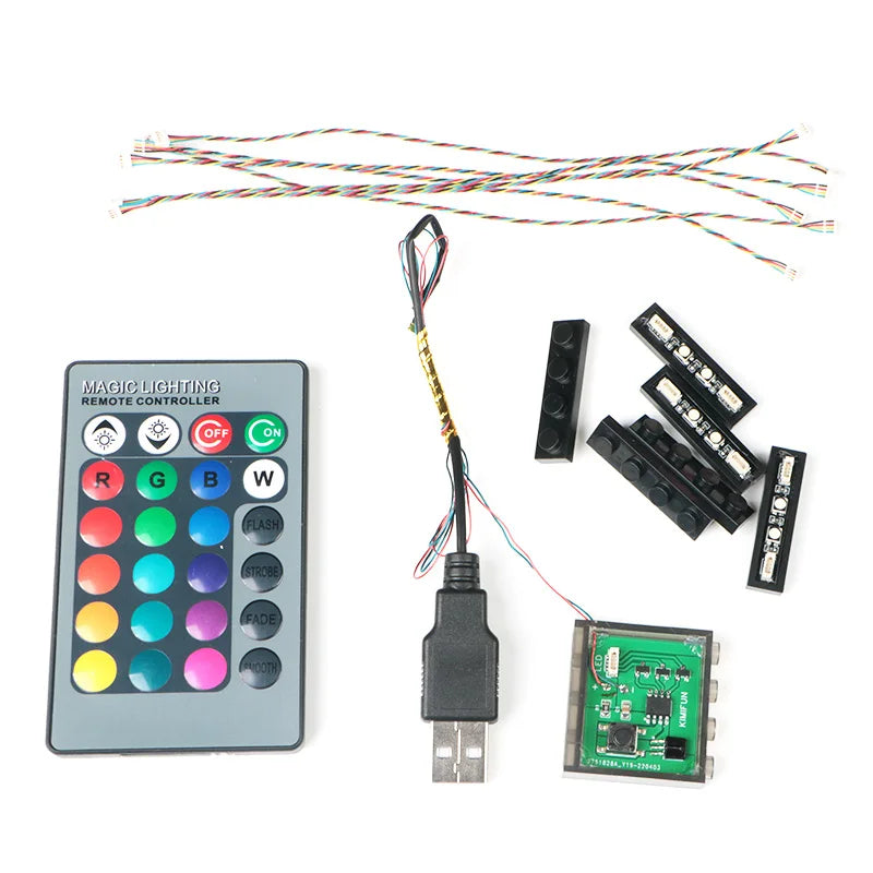 6pcs 1*3 Dot LED Remote Control of Lights