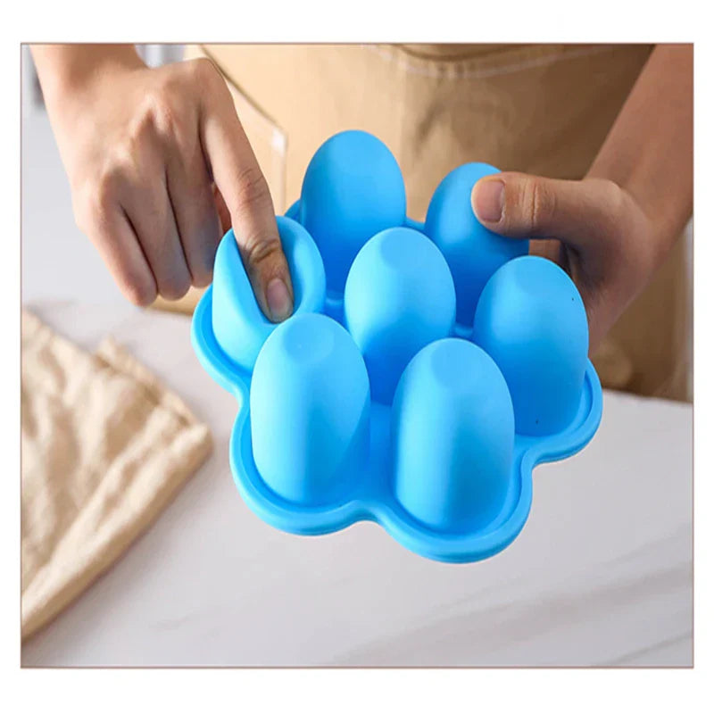 7 Holes Reusable Silicone Baby Food Freezer Tray