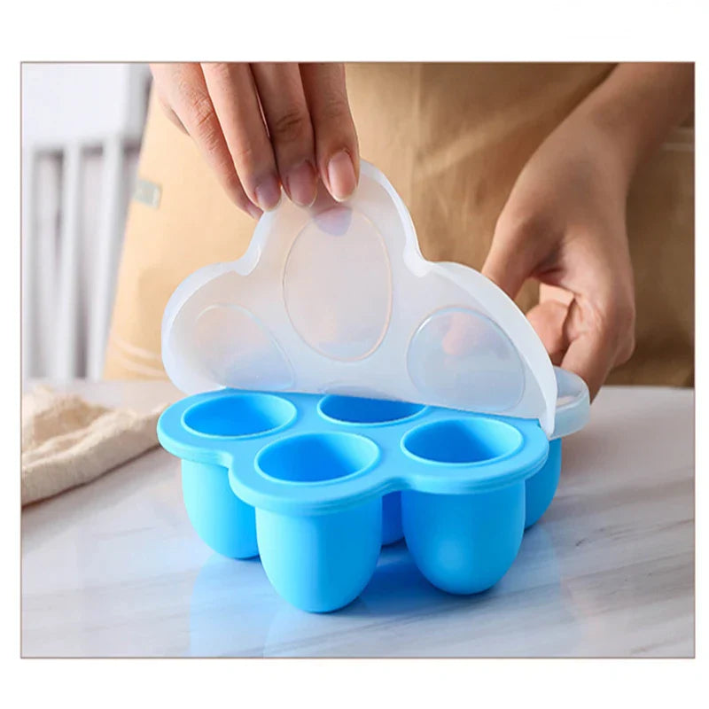 7 Holes Reusable Silicone Baby Food Freezer Tray