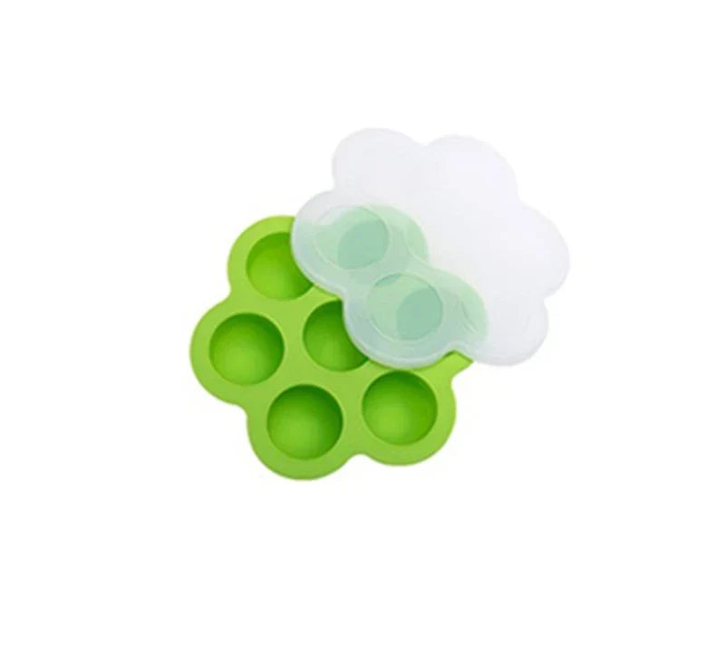 7 Holes Reusable Silicone Baby Food Freezer Tray