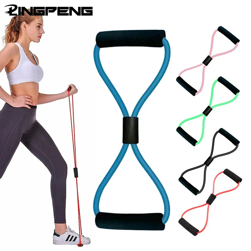 8 Shape Yoga Pull Up Band Elastic Band