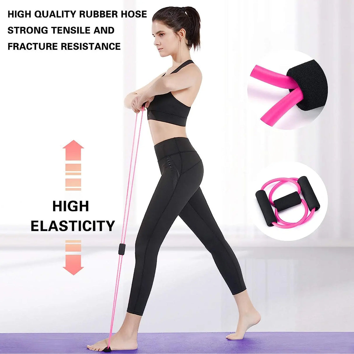 8 Shape Yoga Pull Up Band Elastic Band