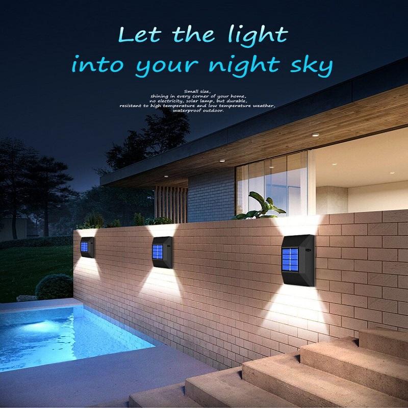 Solar Wall Lamp Outdoor Decoration Garden Courtyard Household