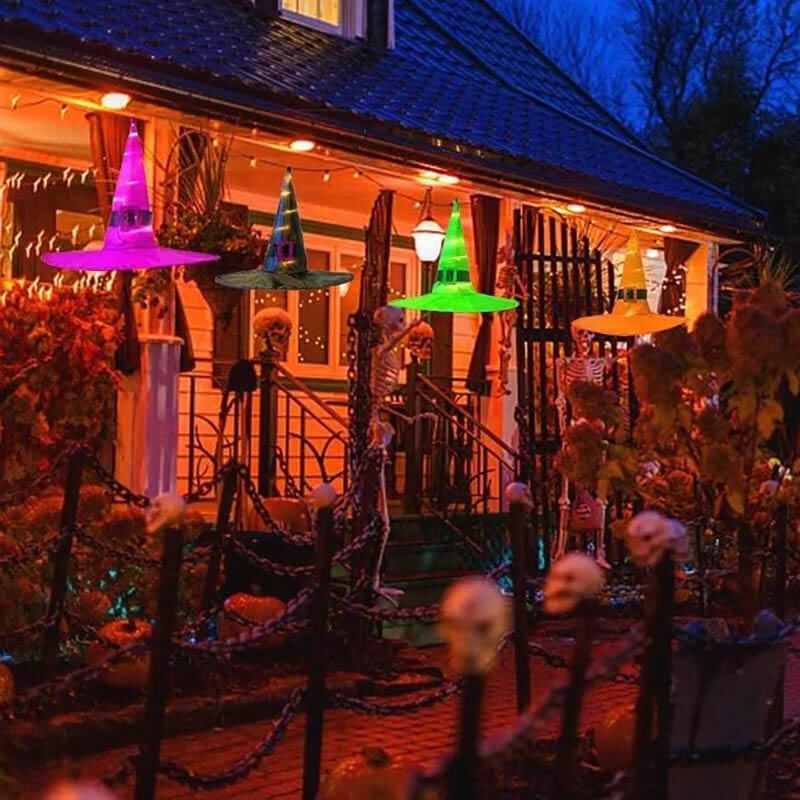 Glowing Witch Hat Decorations - 2 in 1