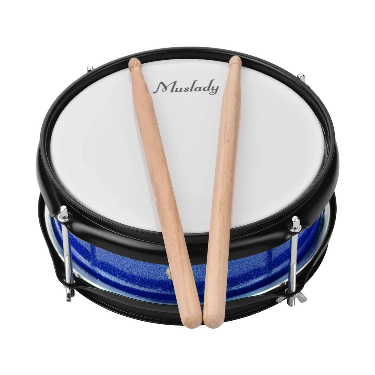 8inch Snare Drum Head with Drumsticks Shoulder Strap
