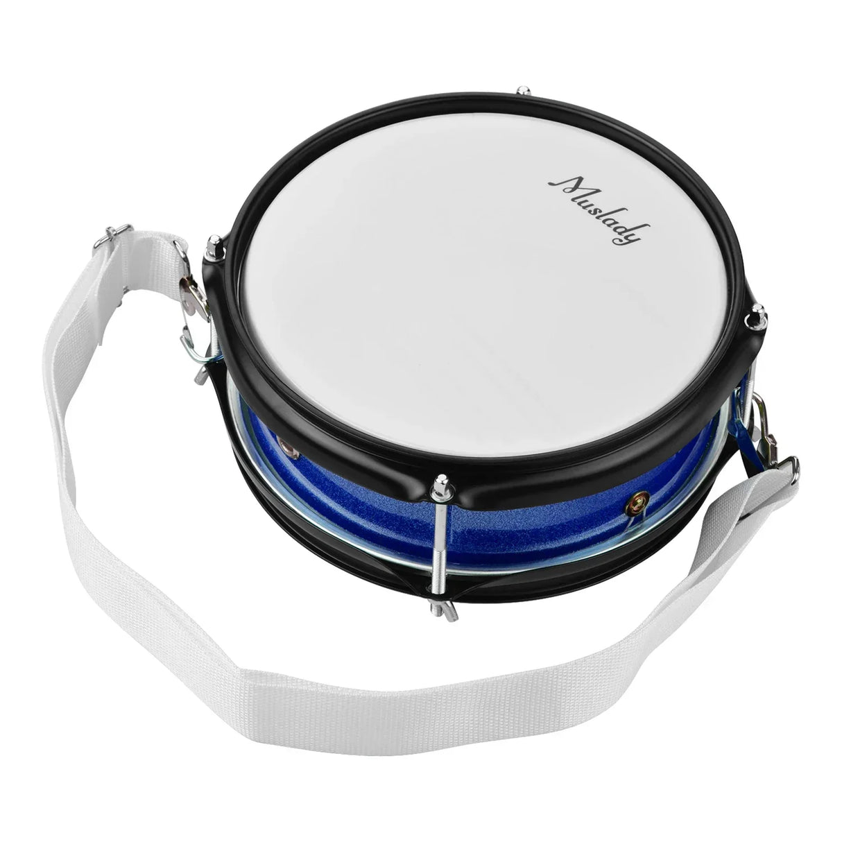 8inch Snare Drum Head with Drumsticks Shoulder Strap