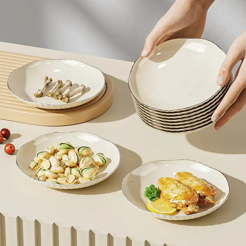 9 Pcs PET Spit Bone Dish Spit Bone