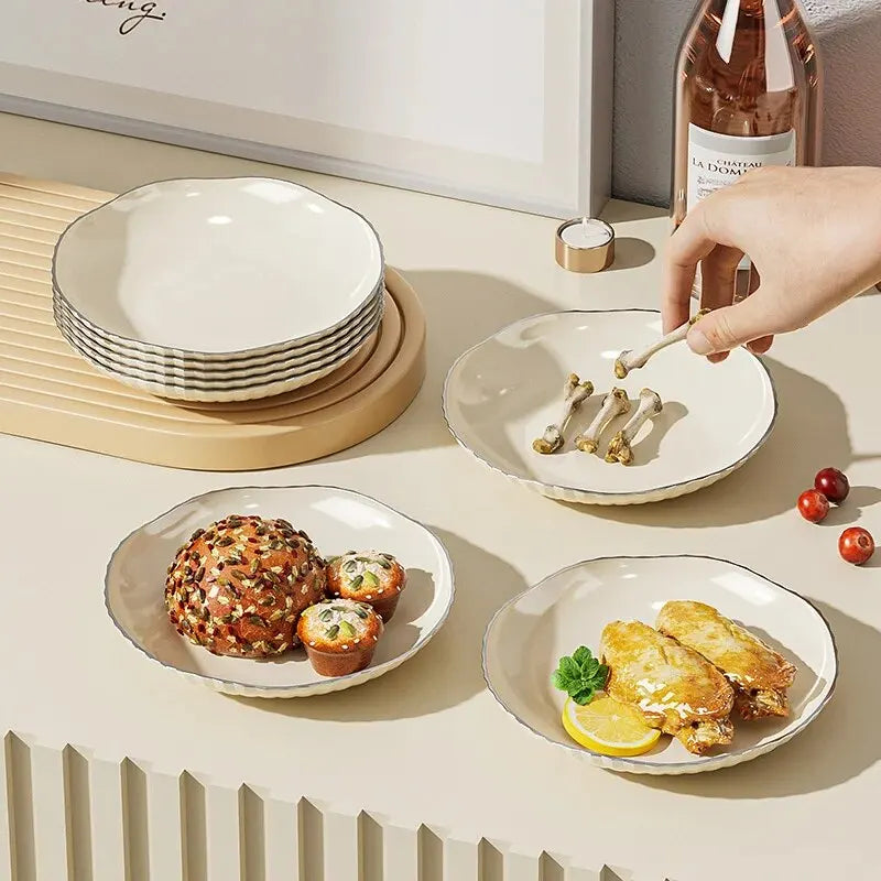 9 Pcs PET Spit Bone Dish Spit Bone