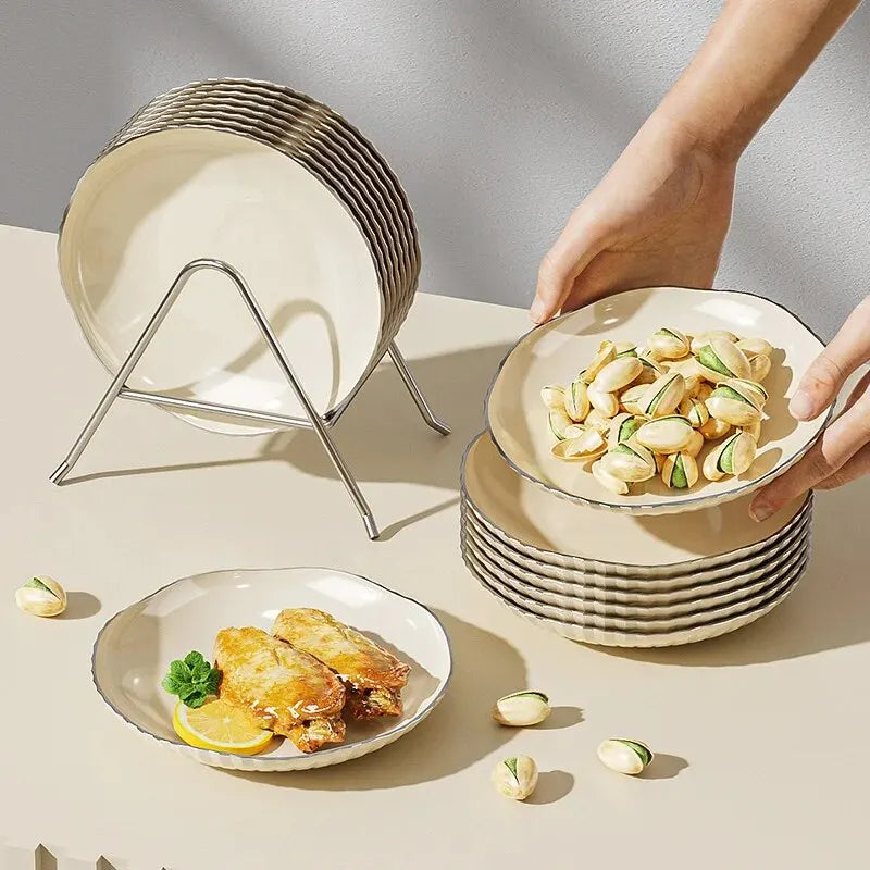 9 Pcs PET Spit Bone Dish Spit Bone