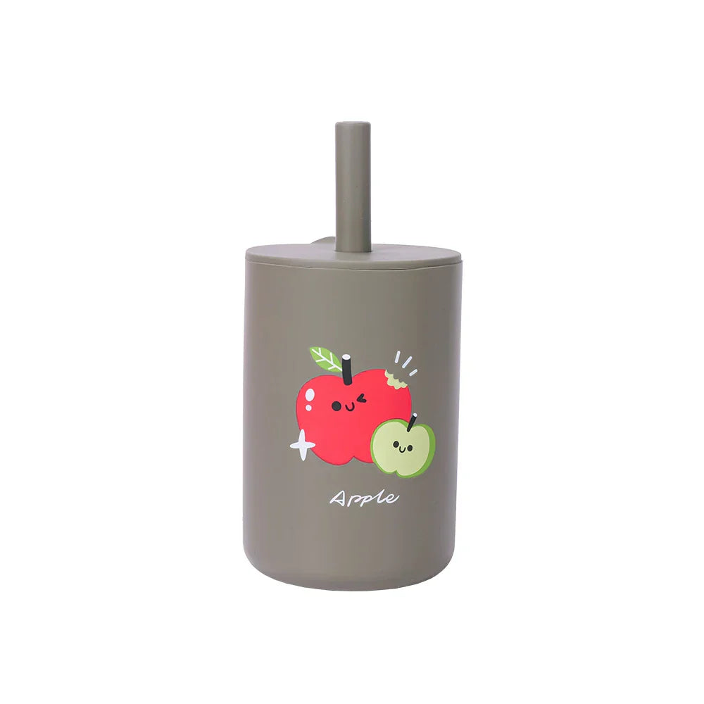 150ML Baby Silicone Cup with Exquisite Pattern Lid