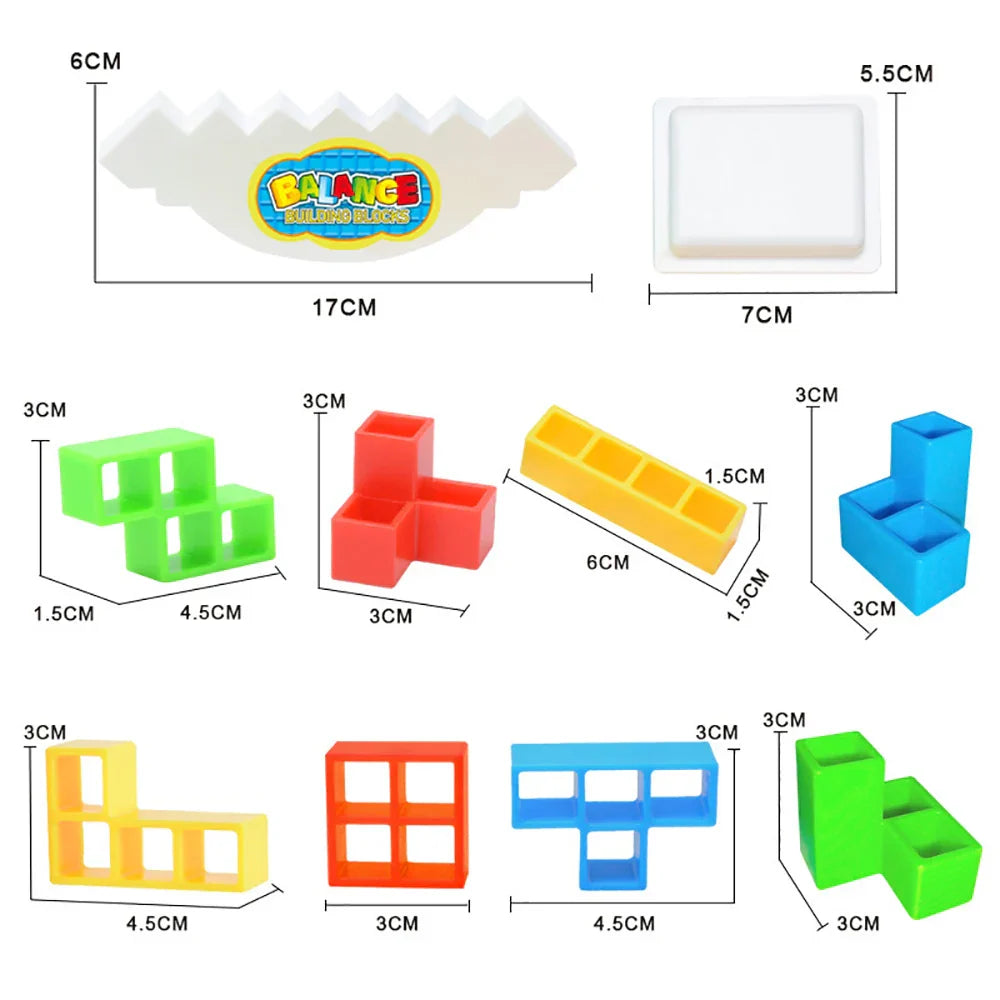 Balance Tower Blocks Game Stacking Board Toys Children