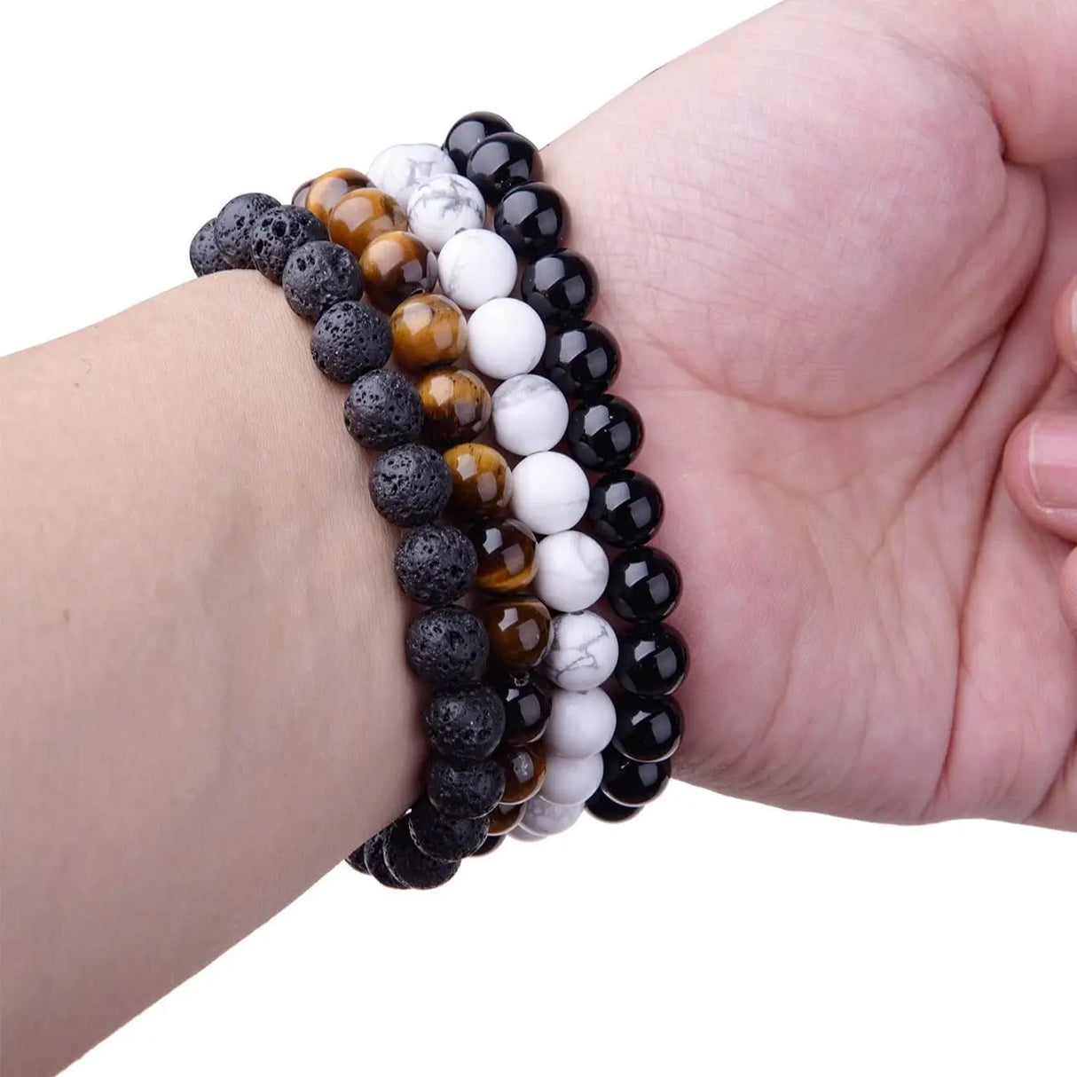 Natural 8mm Gorgeous Semi-Precious Healing Crystal Stretch Bead