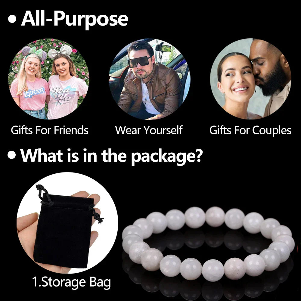 Natural Moonstones Stone Bracelet Beads Jewelry Gift For