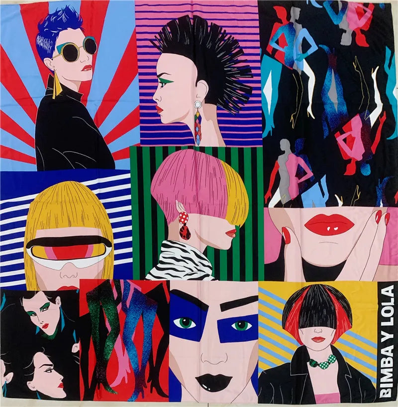 The new print pretty scarf handkerchief (A variety of color patterns)