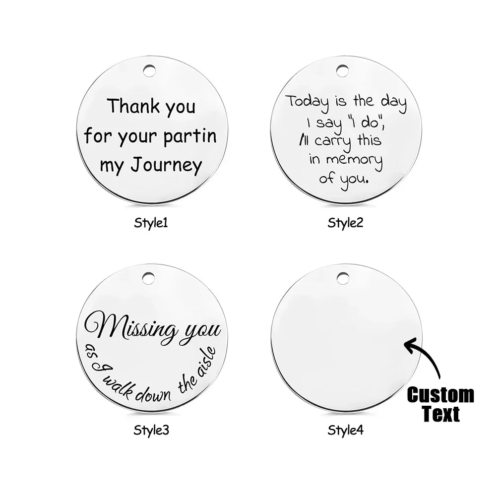AILIN Dropshipping Customized Bridal Bouquet Photo Charm Memorial