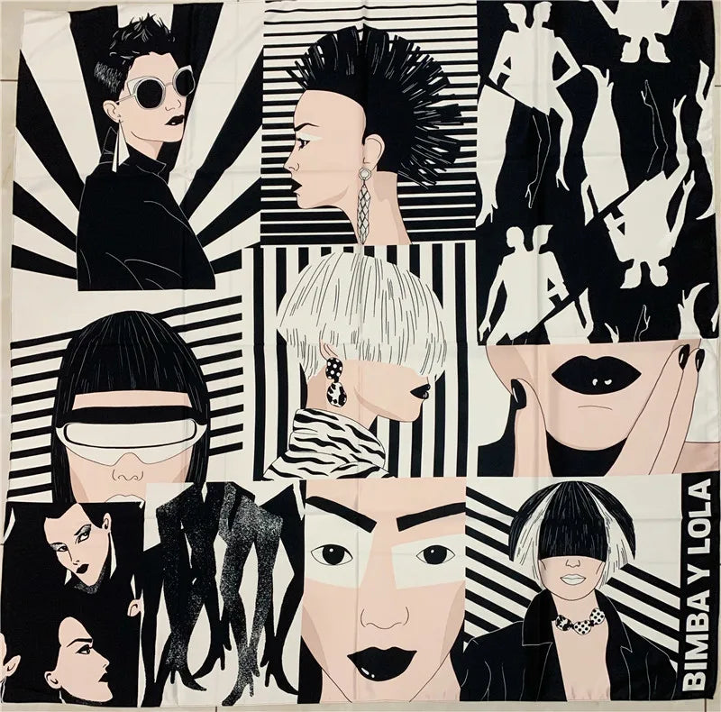 The new print pretty scarf handkerchief (A variety of color patterns)