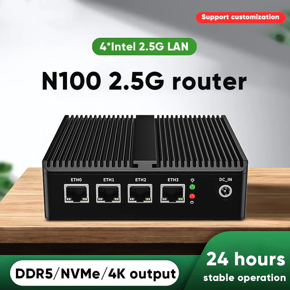 KingnovyPC Firewall Micro Appliance 4 Port i225/i226 2.5GbE