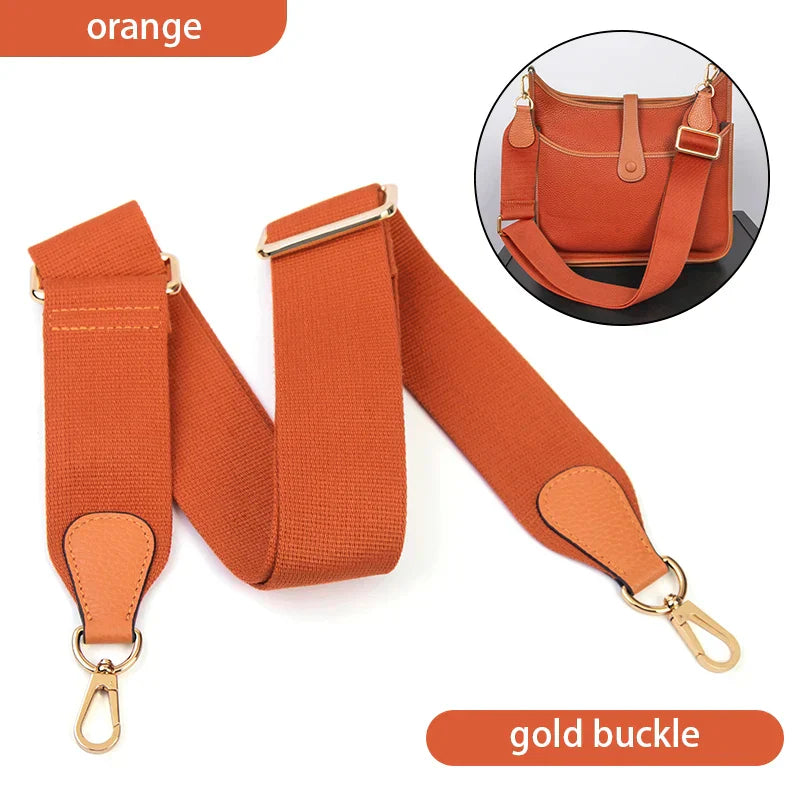 WUTA Bag Strap For Hermes Evelyn Bags Canvas Shoulder Crossbody Straps Belt Replacement Adjustable 100-110cm Bag Accessories