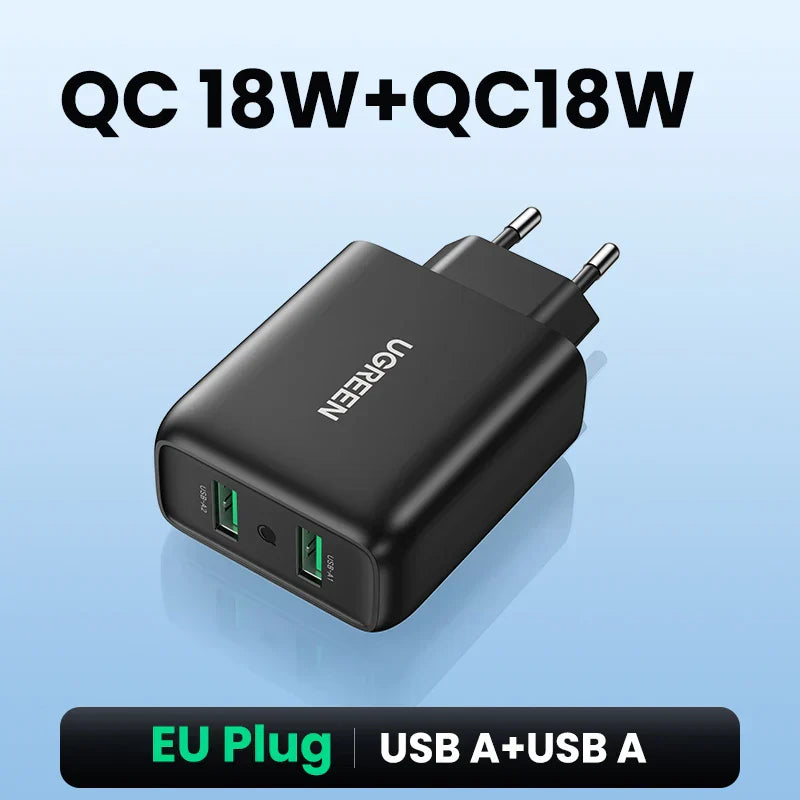 Ugreen USB Charger Quick Charge 3.0 36W Fast