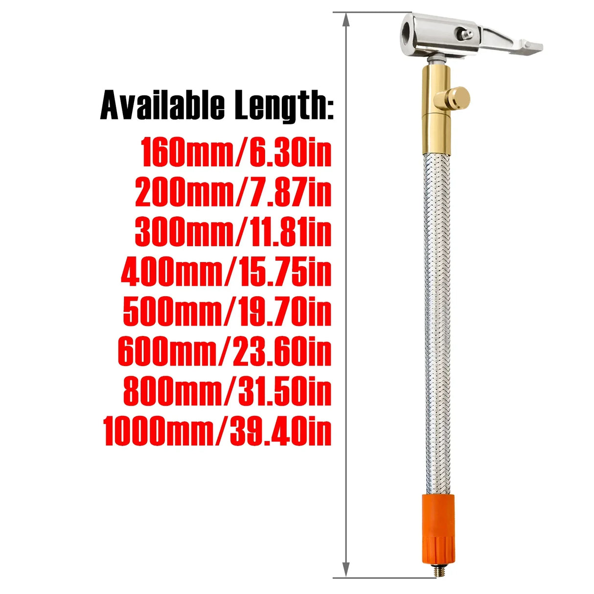 GIE.TOP M6 Mini Air Inflator Tube Stainless Steel