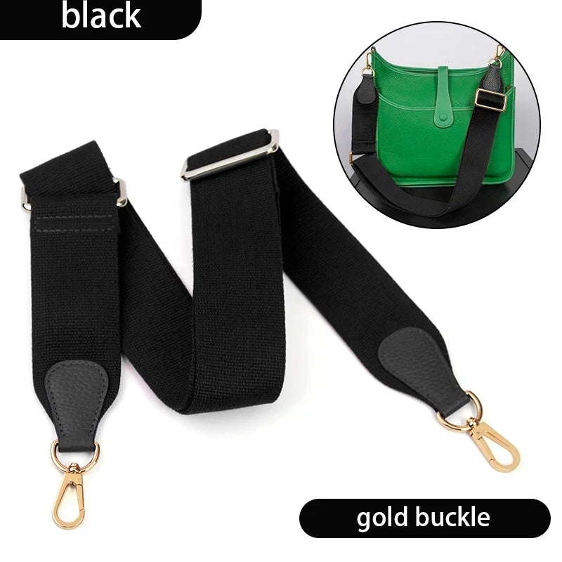 WUTA Bag Strap For Hermes Evelyn Bags Canvas Shoulder Crossbody Straps Belt Replacement Adjustable 100-110cm Bag Accessories