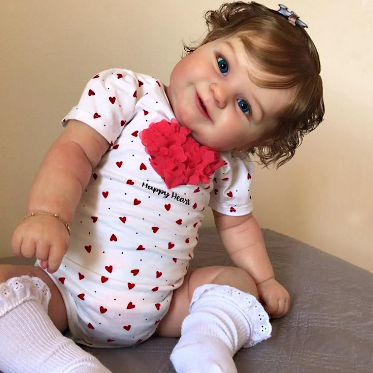 20" Maddie Full Silicone Vinyl Dolls Girl 3D Painted Newborn Baby Dolls