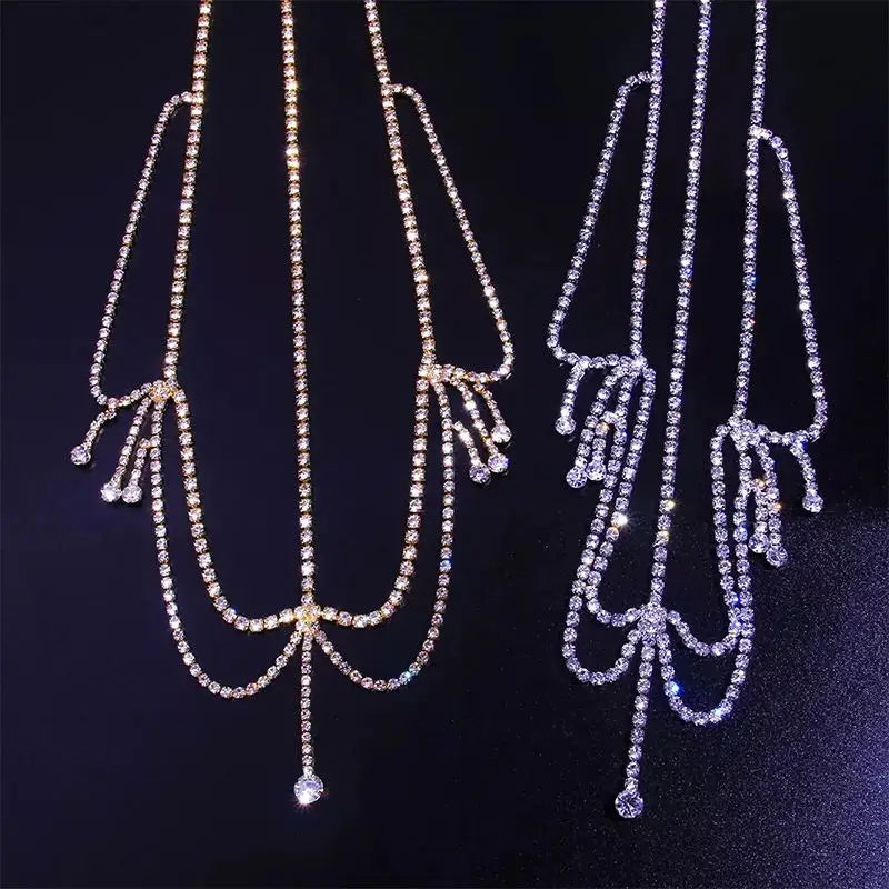 Trendy Simple Tassel Headpiece Chain Bridal Forehead Hair