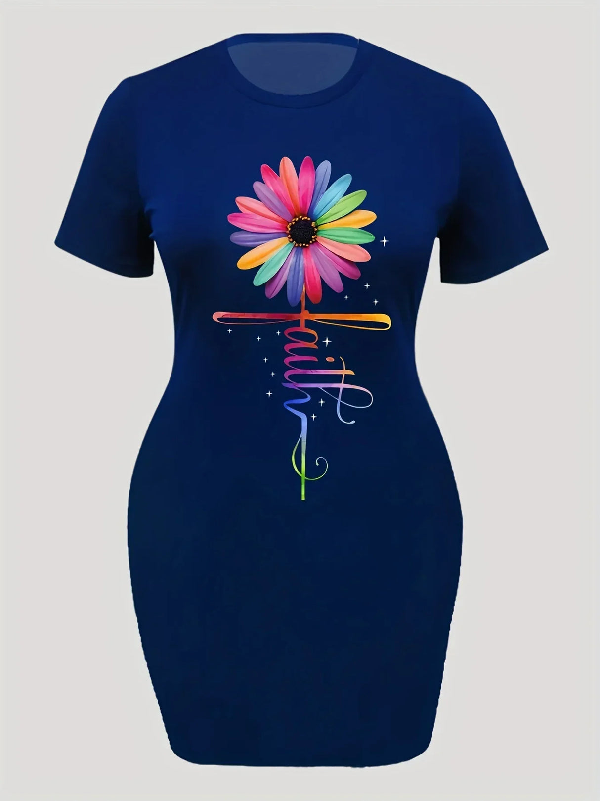 Plus Size Casual Dress, Women's Plus Floral &