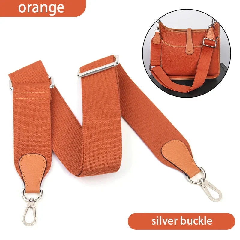 WUTA Bag Strap For Hermes Evelyn Bags Canvas Shoulder Crossbody Straps Belt Replacement Adjustable 100-110cm Bag Accessories