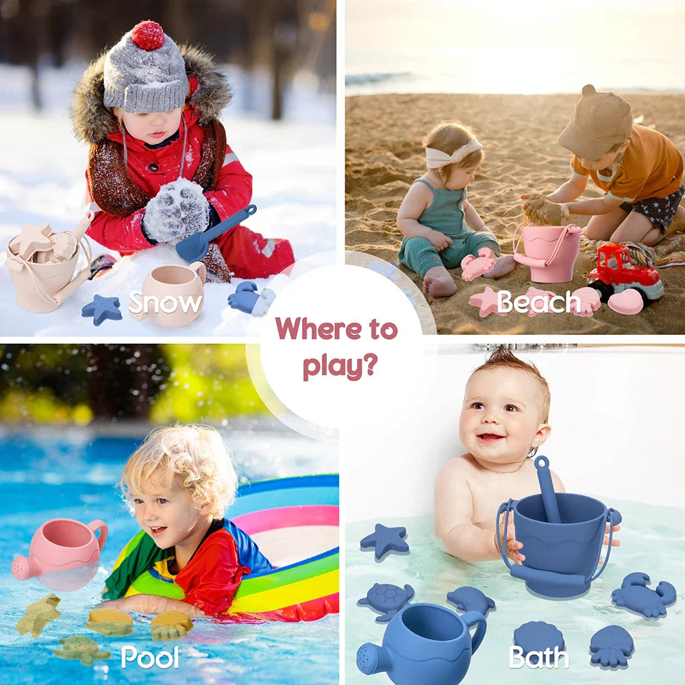 9PCS/8PCS Summer Beach Set Toys Kids Digging Sand