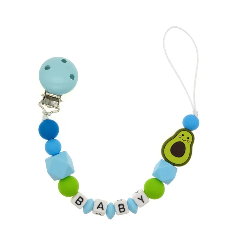 Personalized Name Handmade Silicone Baby Beech Dummy Pacifier