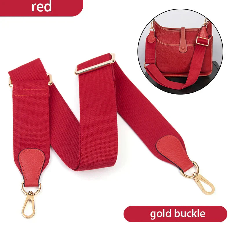 WUTA Bag Strap For Hermes Evelyn Bags Canvas Shoulder Crossbody Straps Belt Replacement Adjustable 100-110cm Bag Accessories