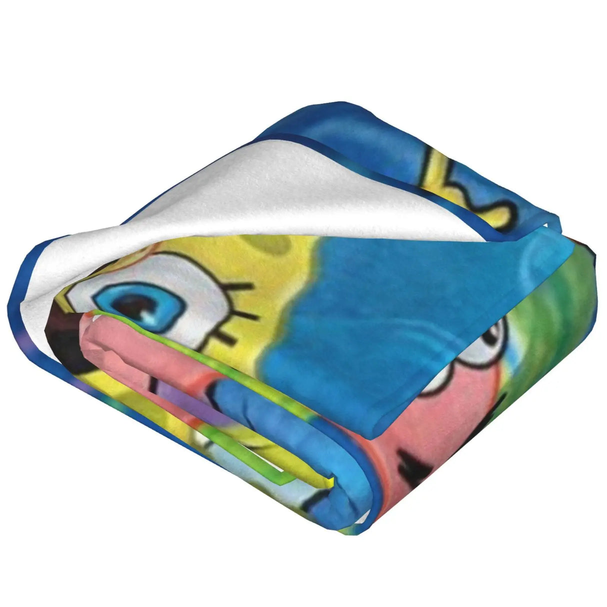 S-SpongeBob Cartoon Soft Plush Blanket,Flannel Blanket Throw Blanket