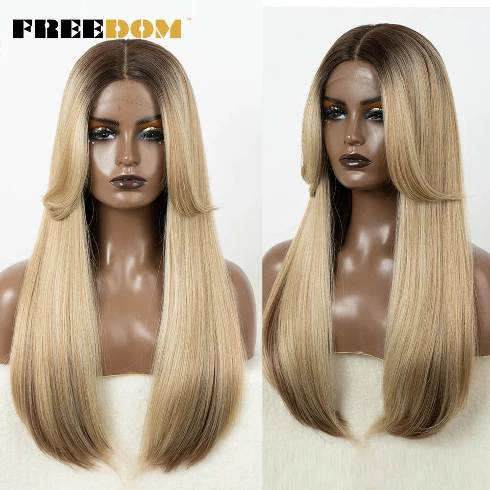 FREEDOM Synthetic Lace Front Wigs For Black Women