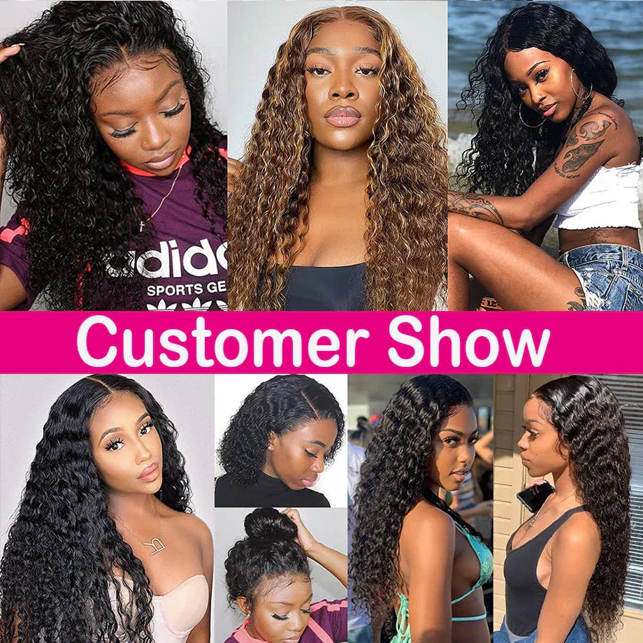30 34 Inch Loose Deep Wave Frontal Wigs