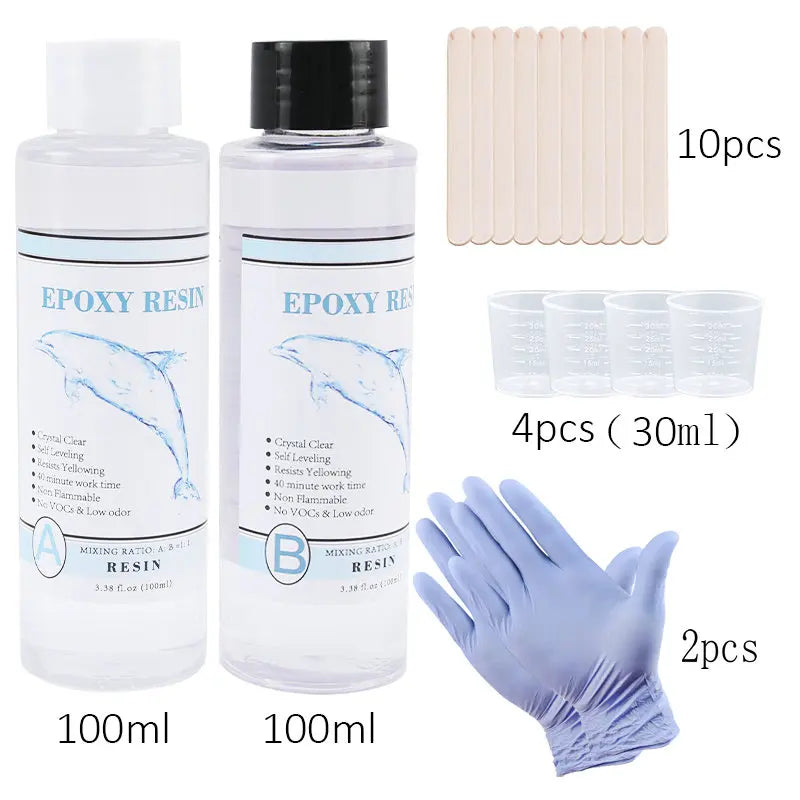 1:1 Clear Epoxy Resin Crystal Clear Art Resin