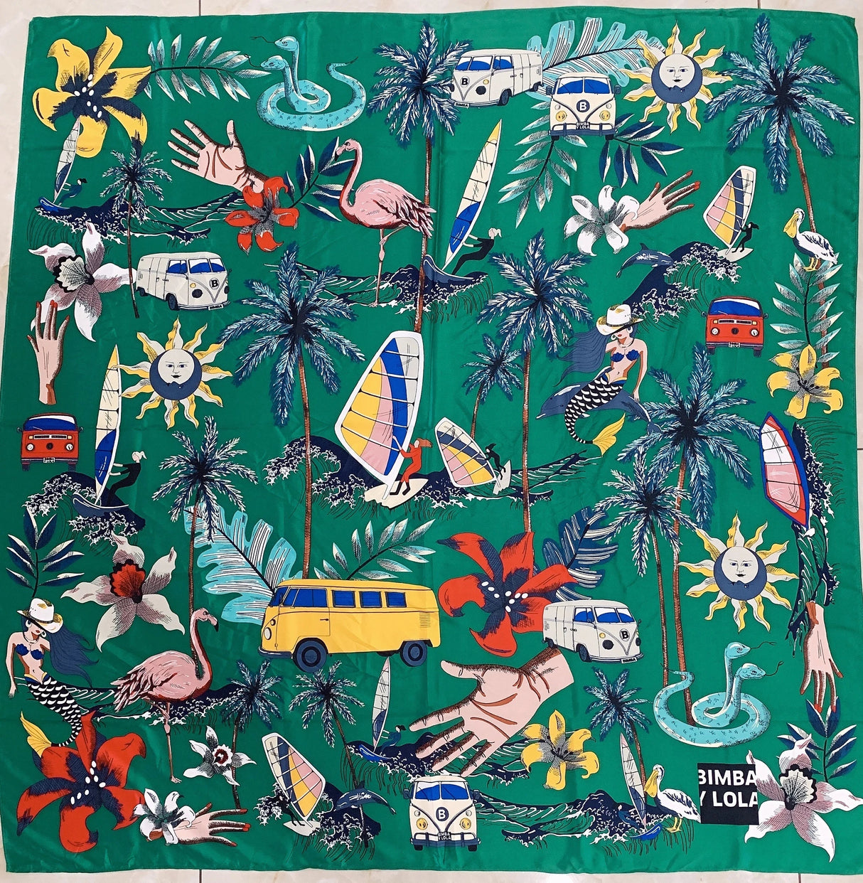 The new print pretty scarf handkerchief (A variety of color patterns)