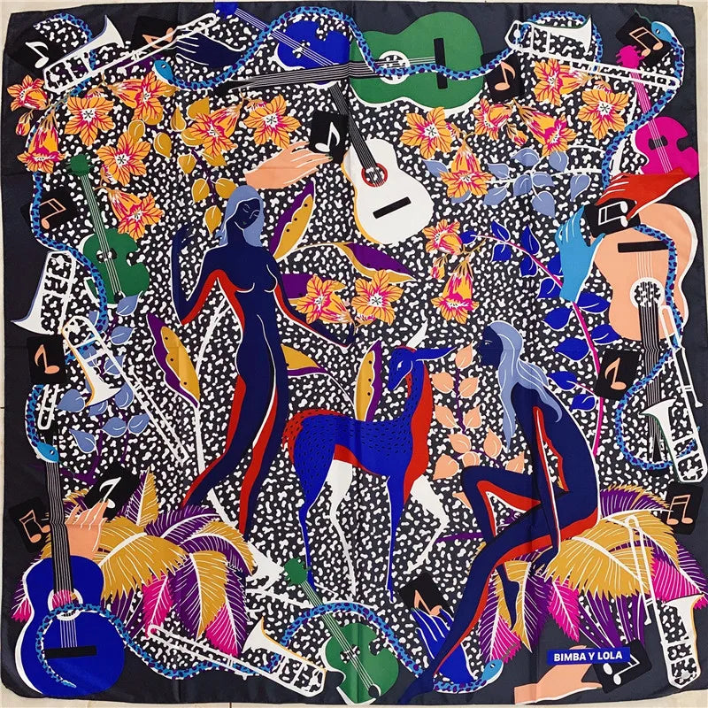 The new print pretty scarf handkerchief (A variety of color patterns)